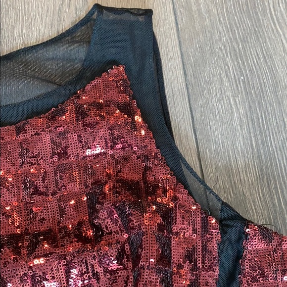 Red Sequined Dress - Picture 3 of 6